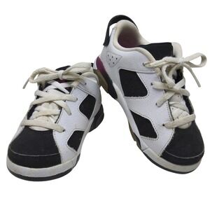 Nike Air‎ Jordan 6 VI Low TD Unisex Toddler Shoes White Black Size 9C 768885-107